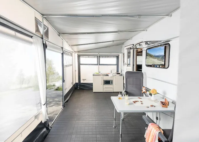 Luxuswohnwagen Zander Am Kransburger 002 Kamp alanı Wurster Nordseekuste